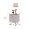 YYDS Nightstand Nightstand Bedroom Bedside Table White Small Apartment Storage Two Drawer Cabinet Bedside Cabinet Nightstand Bedside Table (Color : A) view 2