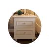 YYDS Nightstand Nightstand Bedroom Bedside Table White Small Apartment Storage Two Drawer Cabinet Bedside Cabinet Nightstand Bedside Table (Color : A) view 3