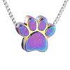 SHEIL Pet Paw Cremation Jewelry for Ashes Pendant Locket Stainless Steel Keepsake Memorial Urn Necklace Holder Ashes for Dog Cat view 1