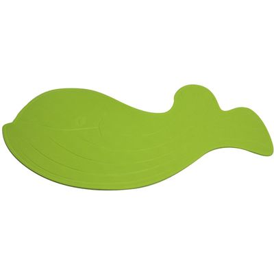 Bathroom Shower Mat Non Slip Bath Tub Mat Whale Shape Soft Rubber Safe Shower Mats with Suction Cups Bathmats for Tub 29 x 14Inches (Green)