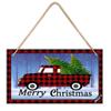 Merry Christmas Wooden Door Hanging Sign, Funny Sign, Christmas Sign Plaque, Farmhouse Winter Wooden Christmas Decor view 1