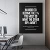 1% Entrepreneur Definition Wall Art Office Decor Canvas Print, Hustle Sign, Success Motivational Entrepreneurship, In Order To Become The 1% You Must Do What The Other 99%% Won't (36" x 24") view 4