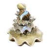 10.5" H Coral Reef Shell Fountain Indoor Fountain with LED Lights and Adjustable Motor Pump (Power Cord Attached) (Resin) view 1