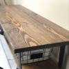 Foundation Bench - Solid Wood Entryway Bench with Shelf Dark Walnut / 36 inches view 3