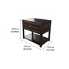 TOMYEUS Bedroom Nightstands Bedside Cabinet New Chinese Style Wood Storage Cabinet Bedroom Bedside Cabinet Side Cabinet Storage Drawer Rack Bedside Cabinet Beside Table for Living Room view 2
