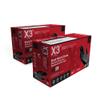 X3 Black Gloves, Disposable, Latex Free, Nitrile, for Cooking, Food Prep, 3 Mil, Powder-Free, Size Medium, 2 Boxes view 1
