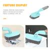 Mipcase Plastic Floor Brush for Tile and Shower Cleaning Bathroom Gaps Brush Tough Bristles for Deep Cleaning Bathtub and Kitchen Spaces view 2
