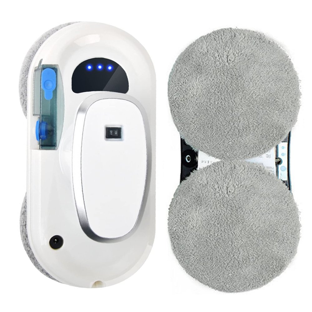 FONOBO Window Cleaner Robot, Smart Robotic Auto Window Cleaner, Remote Controller Robotic Washer for High Windows Hard Surface Counter Top