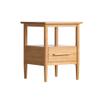 TOMYEUS Bedroom Nightstands Bedside Table Modern Minimalist Storage Cabinet Modern Living Room Bedroom Bedside Table Storage Cabinet Wood Cabinet Small Coffee Table (Oak) Beside Table for Living Room view 1