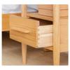 TOMYEUS Bedroom Nightstands Bedside Table Modern Minimalist Storage Cabinet Modern Living Room Bedroom Bedside Table Storage Cabinet Wood Cabinet Small Coffee Table (Oak) Beside Table for Living Room view 4