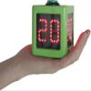 GANXIN Poker Shot Clock, Seconds Countdown Timer for Poker/Casino/Chess Tournament,20/30 Sec and Custom Time,4-Sides Cube Timer (Small,Green) view 1