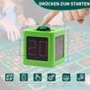 GANXIN Poker Shot Clock, Seconds Countdown Timer for Poker/Casino/Chess Tournament,20/30 Sec and Custom Time,4-Sides Cube Timer (Small,Green) view 2