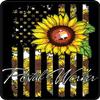 Postal Worker | Sunflower American Flag |Great Gift Idea|Single |5 Inch Magnet | Made in The USA | Car Auto Tool Box RefrigeratorMagnet | FBMMAG11490 view 1