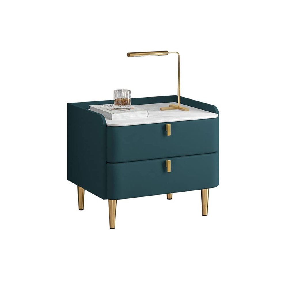 TOMYEUS Bedroom Nightstands Bedroom Bedside Table Side Table Living Room Locker Storage Drawer Bedside Table Shelf Bedside Table Beside Table for Living Room (Color : G)