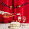 Cheers to 23 Years Banner Black Paper Sign Pre-Strung - Happy 23th Birthday Party Decorations - 23th Wedding Anniversary Decorations view 4