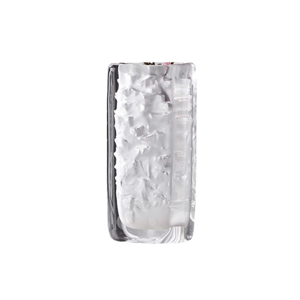 Home vase Water Ripple Glass Vase Home Hotel Artwork Creative Restaurant Center Flower Arrangement Flower Utensil Decoration for Living Room and Wedding Decorative Vase (Size : B)