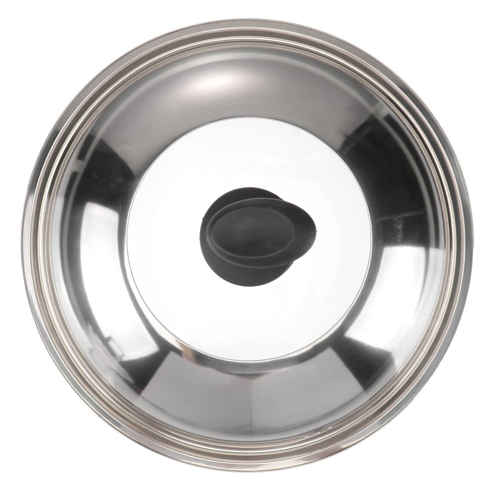 14 Inch Dome Cooking Lid - Stainless Steel Universal Pot Cover for Frying Pans, Cast Iron Skillets, Cookware - 38cm