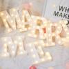 Fantasee Light Up Letters Lights, 26 Alphabet Light Up Marquee Number Letters Sign for Wedding Birthday Party Lamp Christmas Home Bar Decor (Marry ME) view 2