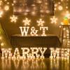 Fantasee Light Up Letters Lights, 26 Alphabet Light Up Marquee Number Letters Sign for Wedding Birthday Party Lamp Christmas Home Bar Decor (Marry ME) view 3