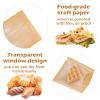 Ocmoiy Heat-Sealable Bakery Bags with Window, 7.1 x 7.5 Inches, 200 Pack view 4