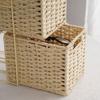 Zerodeko Double-layer Woven Storage Basket for Home Organization Versatile Rattan Container for Living Room and Bedroom for Toys and Sundries Natural Material Design view 3