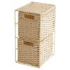Zerodeko Double-layer Woven Storage Basket for Home Organization Versatile Rattan Container for Living Room and Bedroom for Toys and Sundries Natural Material Design view 4