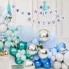 14pcs Silver Foil Balloons Mylar Metallic 22in 15in 10in Different Sizes Large Chrome 360 Degree 4d Round Helium Silver Balloons Party Decorations view 4