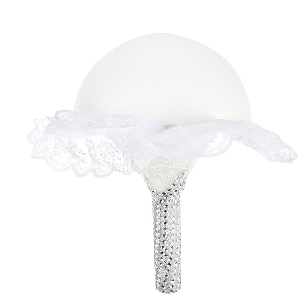 STOBOK Wedding Bouquet Holder Foam Floral Handle for Bridal Bouquets DIY Flower Arrangement Supplies 9X9X8 Inch Compact Lightweight