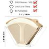 Kamehame Coffee Filter Holder, Wall Mount Coffee Filter Dispenser Rack, Clear Acrylic Storage Container for Aeropress, Cone Filters view 2