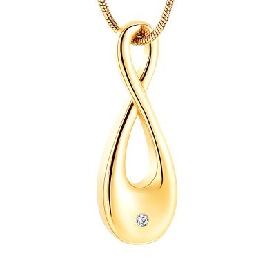 SHEIL Cremation Jewelry for Ashes Crystal Pendant Stainless Steel Keepsake Memorial Urn Necklace for Men Women