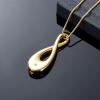 SHEIL Cremation Jewelry for Ashes Crystal Pendant Stainless Steel Keepsake Memorial Urn Necklace for Men Women view 2