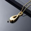 SHEIL Cremation Jewelry for Ashes Crystal Pendant Stainless Steel Keepsake Memorial Urn Necklace for Men Women view 4