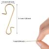 Tatuo 400 Pieces Christmas Ornament Hooks Ornament Hangers Xmas Metal Wire Hooks with Storage Box for Christmas Tree Decoration (Gold) view 2