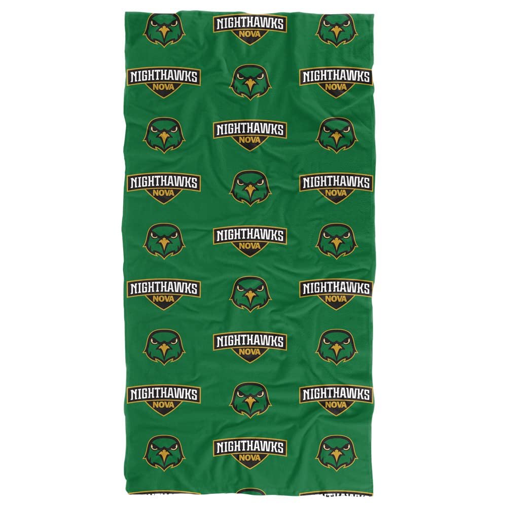 LOGOVISION Northern Virginia Community College Beach Towel/Bath Towel, 30"x60" Logo Pattern