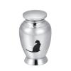 SHEIL Pet Cremation Urn Mini Funeral Casket for Cat Ashes Holder - Stainess Steel Memorial Urn Pet Eternal Love Keepsake Jewelry view 1