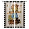 Autumn Scarecrow Blackout Curtains 54 inches Long 2 Panels Set, Fall Thanksgiving Sunflower Pumpkin Room Darkening Curtains Grommet Thermal Insulated Window Drapes for Living Room Bedroom Decor view 2
