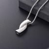 SHEIL Inlay Crytsal CZ Stones Cremation Jewelry for Ashes Holder Pendant Funeral Cremains Keepsake Urn Locket for Women view 2