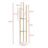 DOORXIFO Metal Gold Coat Racks Freestanding, Coat Hanger Stand, Hall Tree Rack for Hanging Hats, Scarves, Bags, Modern Coat Rack with Double Shelves, Corner Coat Rack, 9 Hooks, Gold view 4