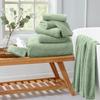 8 Piece Bathroom Towel Set Green |2 Oversized Large Bath Towels Sheet,2 Hand Towels and 4 Washcloths| 600GSM Ultra Soft Luxury Premium Towel Set Highly Absorbent Quick Dry Hotel Towel Collection view 2