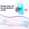 Blulu 8 Packs 14 Inch Acrylic Floating Shelf Wall Mounted Invisible Acrylic Shelf Ledge Floating Bookshelf for Living Room Office Bedroom Bathroom Kitchen Decoration Space Save (Iridescent) view 3