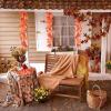 20 Pcs Fall Leaf Garland, Hanging Vines Garland Artificial Fall Thanksgiving Maple Leaves Garland Decor for Fireplace Party Orange FY-AAA-20 FY-AAA-20 view 3