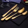 Silverware Flatware Cutlery Set, 24 Piece Flatware Set Stainless Steel Tableware Set Multicolor Dinnerware Set Silverware Cutlery Set (Color : 24 Gold-No Box) view 1