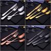 Silverware Flatware Cutlery Set, 24 Piece Flatware Set Stainless Steel Tableware Set Multicolor Dinnerware Set Silverware Cutlery Set (Color : 24 Gold-No Box) view 2