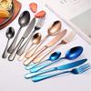 Silverware Flatware Cutlery Set, 24 Piece Flatware Set Stainless Steel Tableware Set Multicolor Dinnerware Set Silverware Cutlery Set (Color : 24 Gold-No Box) view 4