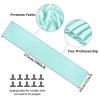 10-Pack Aqua 12 x 108 inches Long Premium Satin Table Runner for Wedding, Decorations for Birthday Parties, Banquets, Graduations, Engagements, Table Runners fit Rectange and Round Table view 2