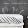 FLEXPEDIC 3D Breathable Mesh Cover and Coconut Shell Carbon Twin Memory Foam Firm Mattress Topper 3 Inch, Double-Sided Cooling Pad with Non-Slip Ventilated Cover, Pressure-Free Mattresses Toppers view 2