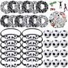 Hoteam 86 Pcs Soccer Party Favors, 50 Sheets Soccer Stickers, 12 Sports Stress Ball, Mini Foam Ball, 12 Charm Bracelets, 12 Scrunchie sport Gifts for Birthday Party Supplies view 1
