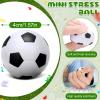 Hoteam 86 Pcs Soccer Party Favors, 50 Sheets Soccer Stickers, 12 Sports Stress Ball, Mini Foam Ball, 12 Charm Bracelets, 12 Scrunchie sport Gifts for Birthday Party Supplies view 3