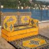 arabicsofa 8 Inch Thick Yellow Modular Arabic Majlis Sofa Set  Moroccan Livingroom Couch view 3