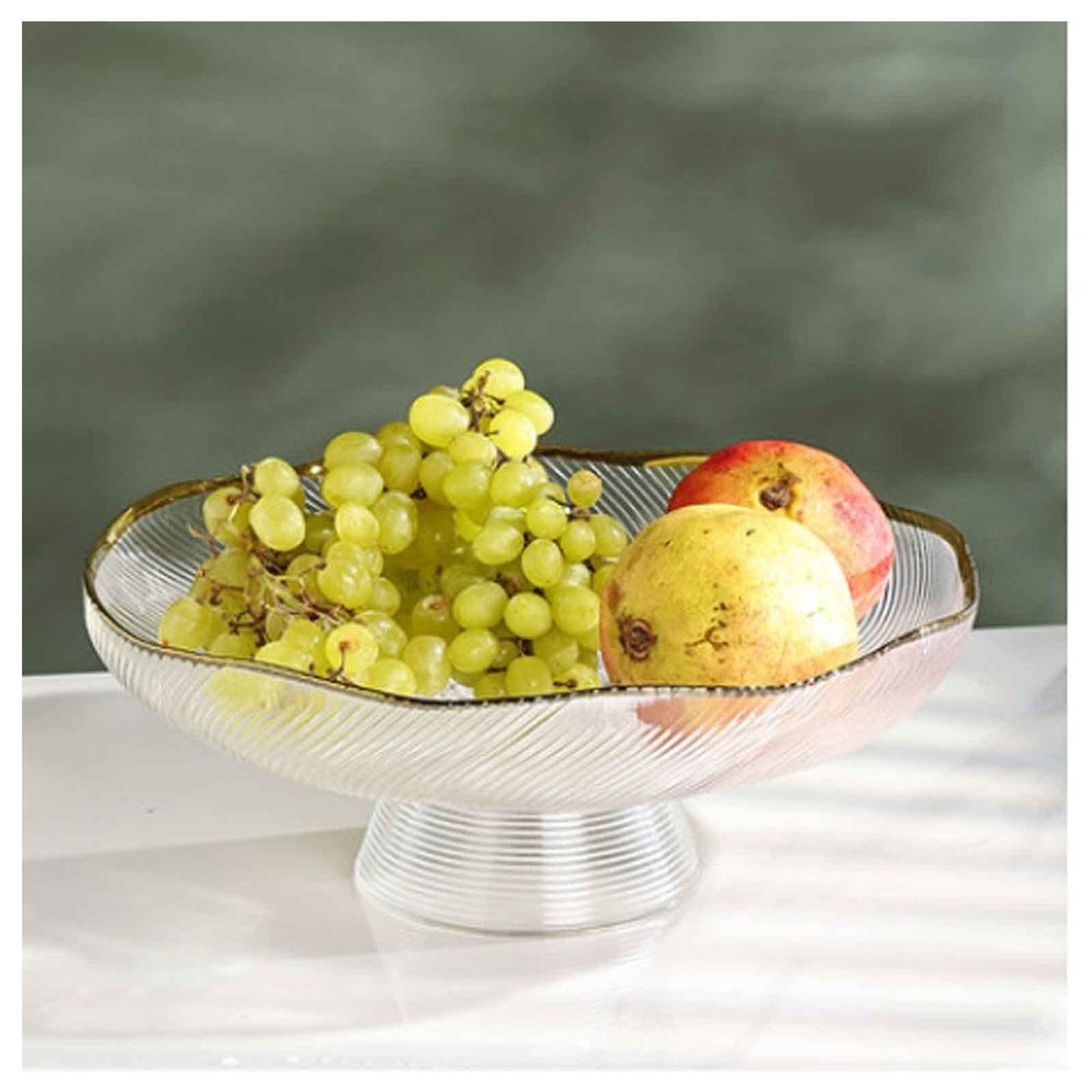 KDLK Fruit Bowl for Kitchen Counter Fruit Basket Fruit Bowl, Fruit Bowl for Kitchen Counter, Pedestal Fruit Bowl for Table Countertop, Decorative Fruit Bowls for Home (Color : B)